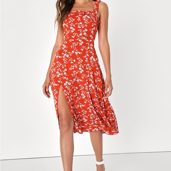 Lulus floral midi dress - Picture 1 of 2